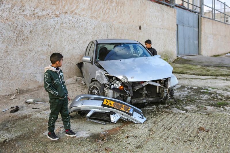 Hasidic cult members illegally enter Nablus, ram Palestinian with their car