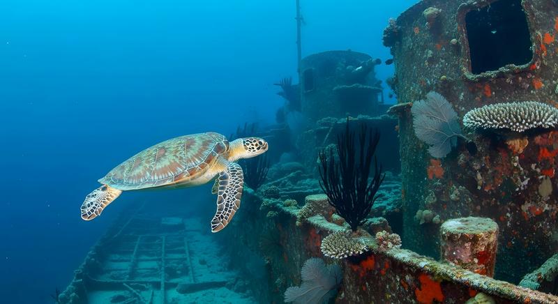 How shipwrecks become ‘islands of life’ in barren seas