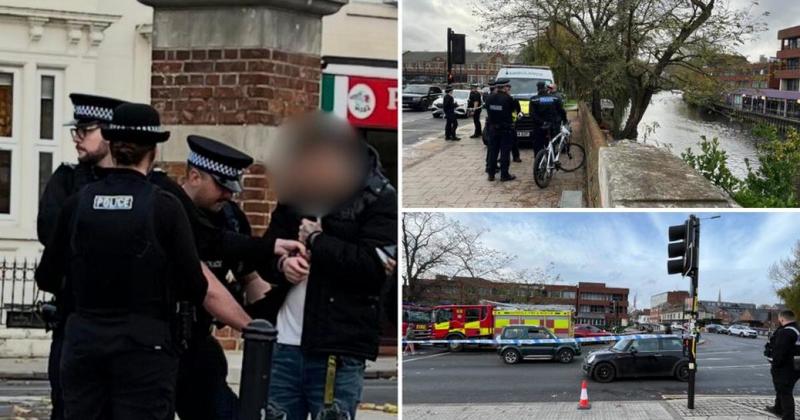 Man charged after attack that took place while police were investigating body