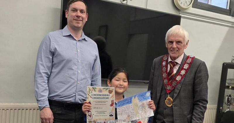 Imaginative work of seven-year-old on display in Bargoed