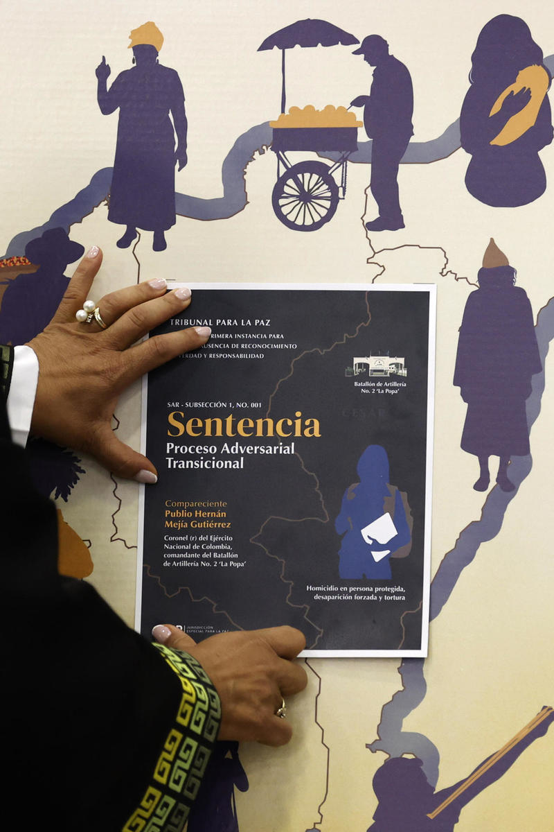 Tribunal de paz colombiano condena a 20 años de prisión a excoronel por ‘falsos positivos’