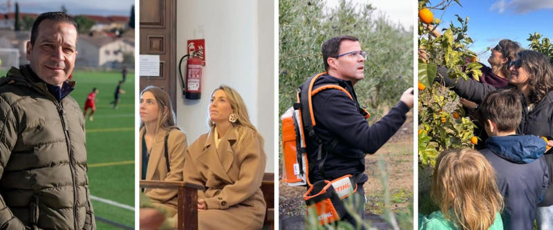 Así pasan la jornada de reflexión los candidatos a la Junta de Extremadura: de recoger aceitunas a ofrendas a la virgen