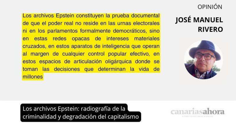Los archivos Epstein: radiografía de la criminalidad y degradación del capitalismo