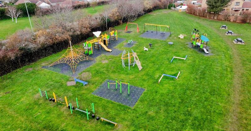 New equipment unveiled as town play area is refurbished