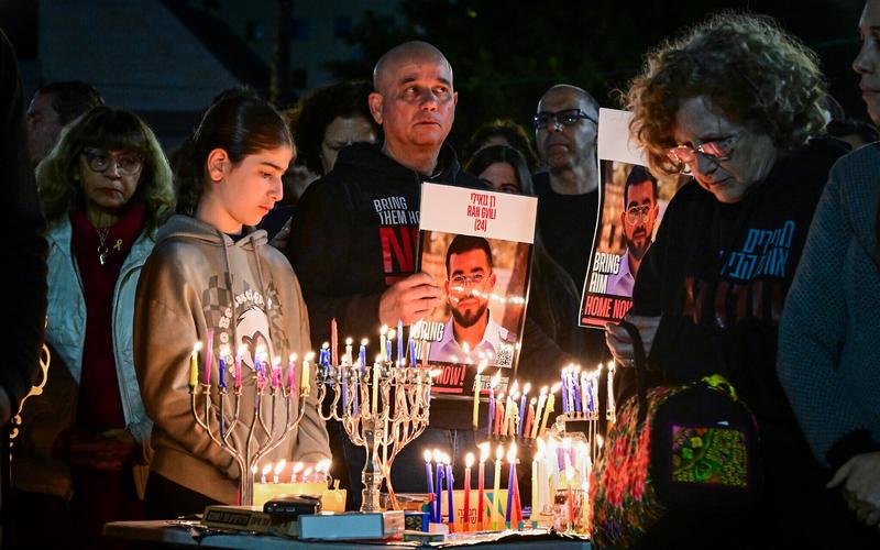 ‘Won’t give up’: Hostages Square candle-lighting held to urge release of Ran Gvili
