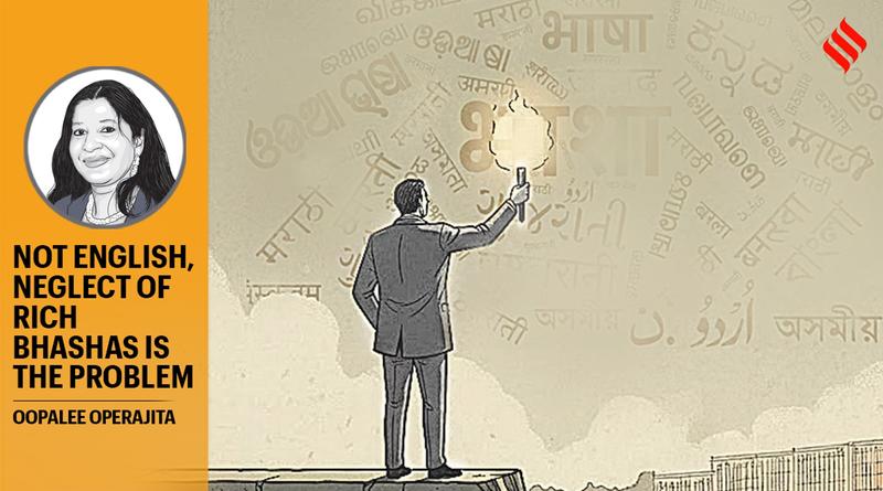 Not English, neglect of rich bhashas is the problem