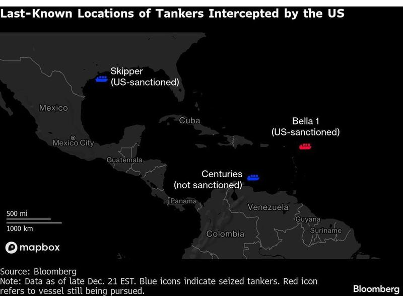 US Pursuit of Third Oil Tanker Intensifies Venezuela Blockade