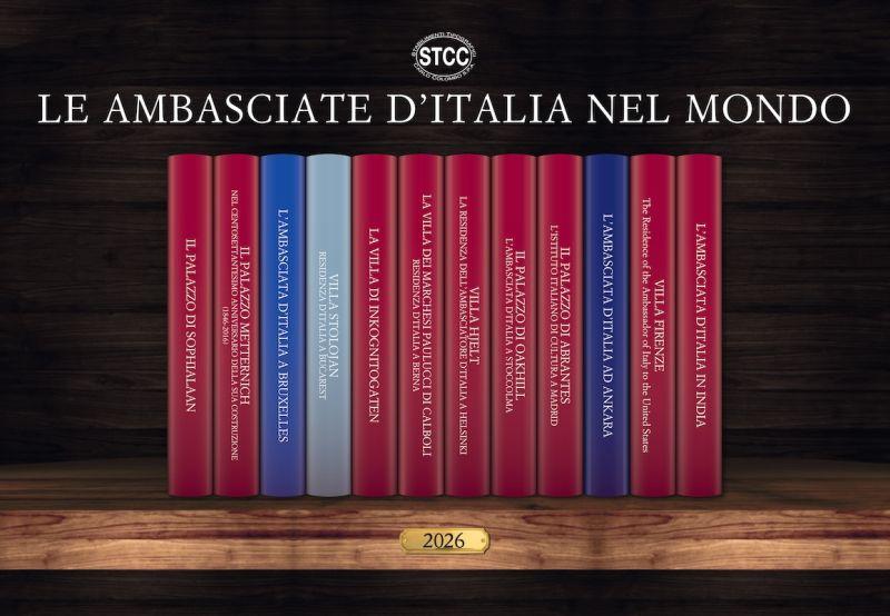 Pubblicato il Calendario 2026 dedicato alle Ambasciate d’Italia nel mondo. Con esso vive l’immagine della Collana sulle Ambasciate diretta dall’Ambasciatore Gaetano Cortese