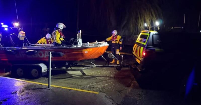 Man and his dog rescued after boat suffers 'mechanical failure'