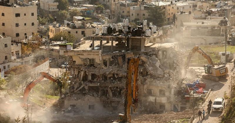 Israel demolishes east Jerusalem building, evicting Palestinians