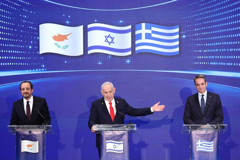 Netanyahu uses summit of Israel, Greece, Cyprus leaders to send warning to Turkey