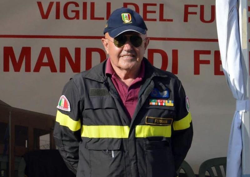 Vigili del fuoco in lutto a Portomaggiore, addio al pompiere Franco Moretti