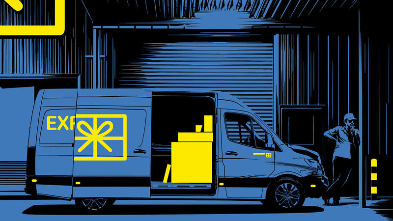 So ist es, Paketbote zu sein