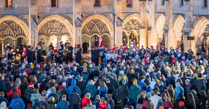 Christmas carols and seasonal song fill Norwich Cathedral
