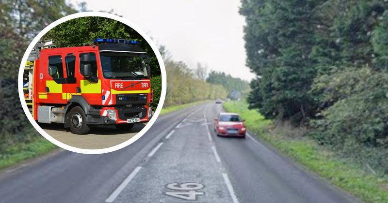 Four-vehicle crash leaves three people in hospital