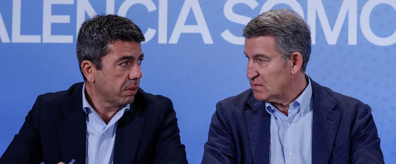 Mazón se comunicó con Feijóo entre las 20:08 y las 23:29 horas del día de la DANA, consciente de la tragedia: 