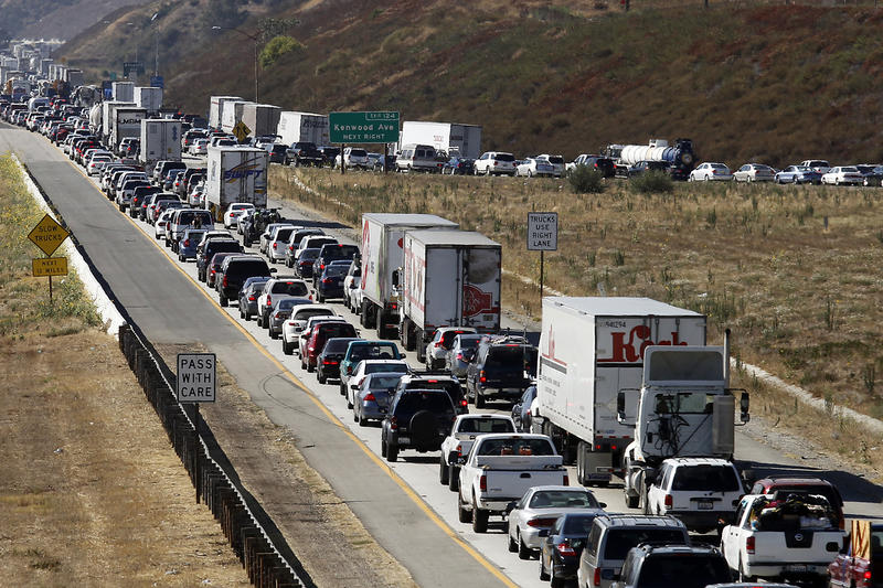Calif.'s deadliest freeway is a traffic-choked slog. One man is trying to help.