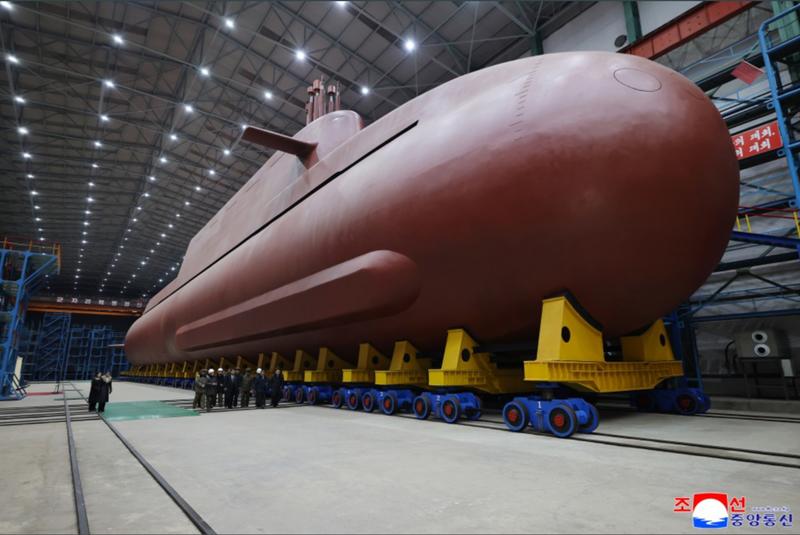 Photo Shows North Korea’s New Nuclear-Powered Sub as Kim Tests Missiles
