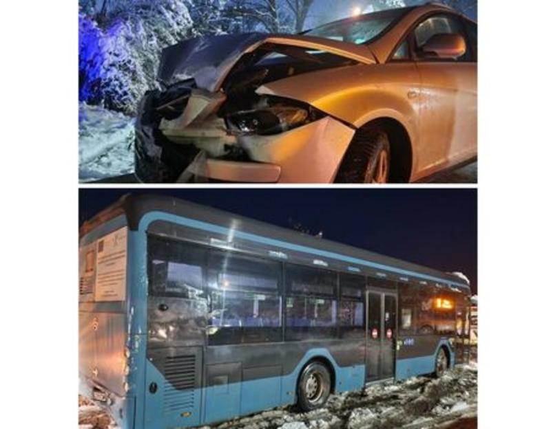 Верижна катастрофа във Враца: Три коли и автобус се сблъскаха