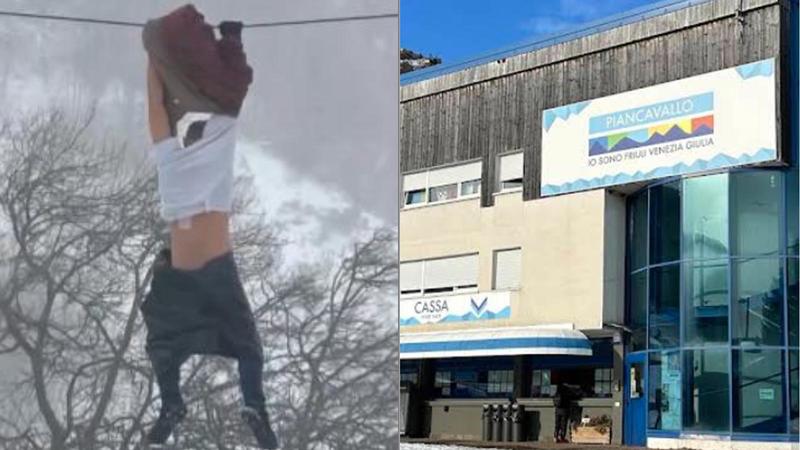 Precipita dalla seggiovia a Pordenone, Mattia Baronio impigliato in una rete sganciata dal vento: è gravissimo