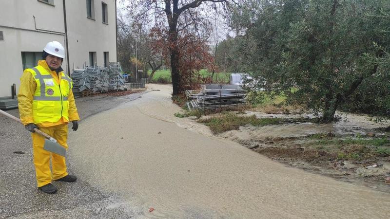 Maltempo sul Titano, strade allagate e frane