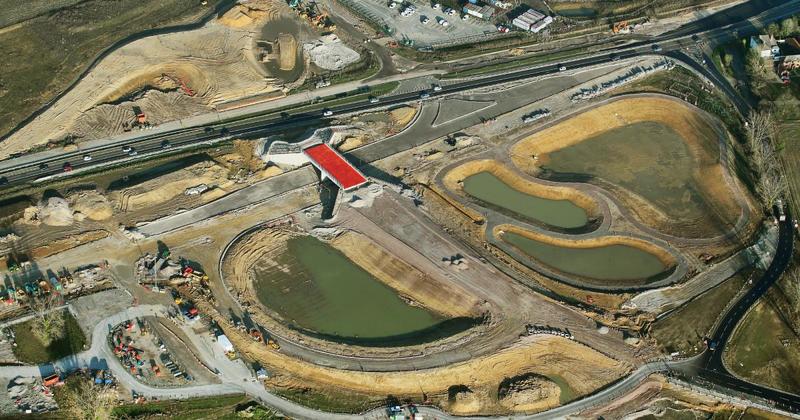 New aerial pictures show work progressing on A47 dualling at North Burlingham