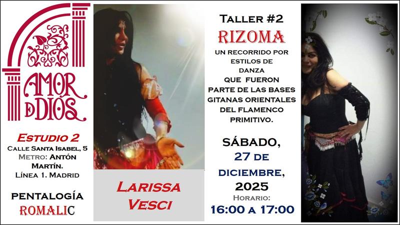 Larissa Vesci culmina el año con taller en Madrid