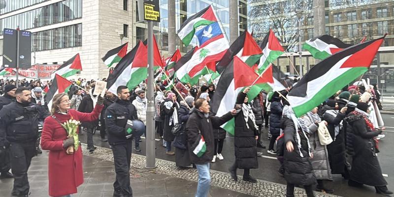 Mehr Demonstrationen mit Nahost-Bezug im vergangenen Jahr