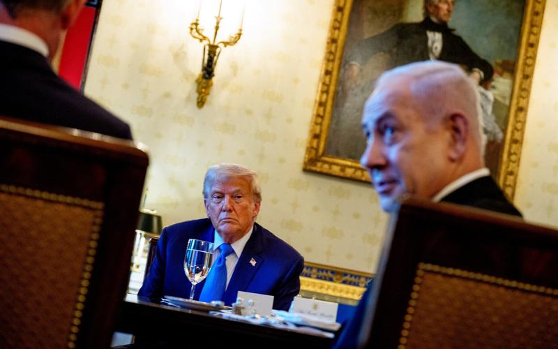 In the US, Netanyahu aims to convince Trump that only threat of war can bring peace
