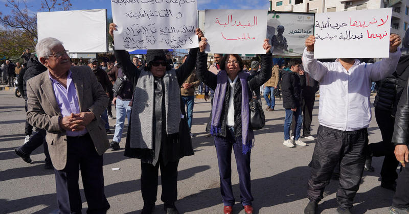 Three dead in Alawite protests on Syrian coast, local officials say