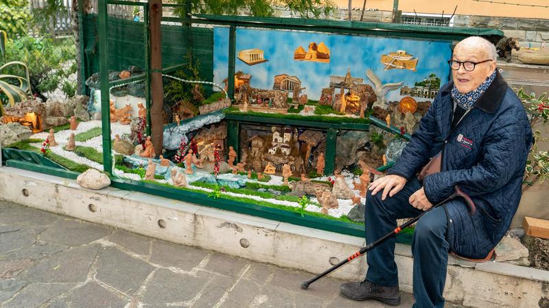 Il presepe di Cremonini: “Ho iniziato 70 anni fa con pannocchie di mais”