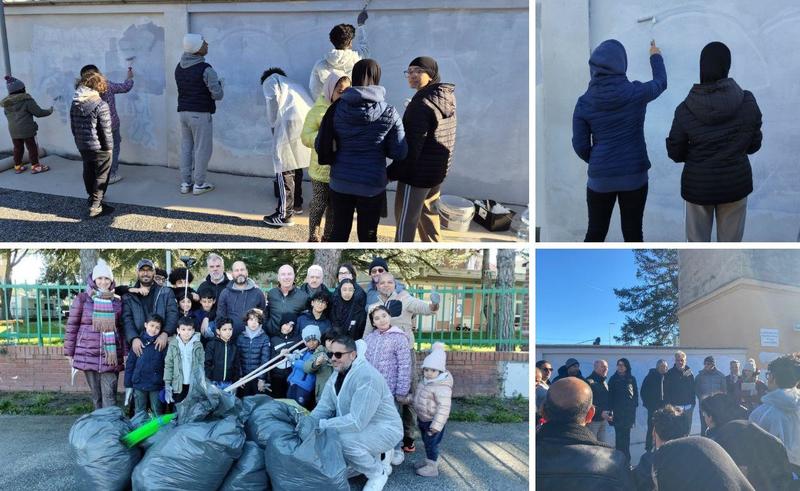 Livorno senza scritte e degrado: grandi e piccini diventano imbianchini e giardinieri