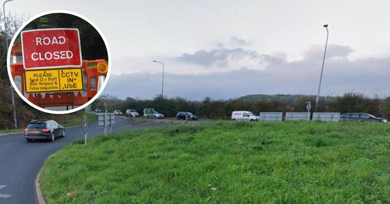 Lane blocked on major road after two-vehicle crash Lane blocked on major road after two-vehicle crash