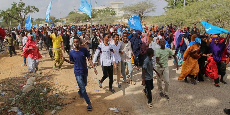 Somalier protestieren gegen Israel
