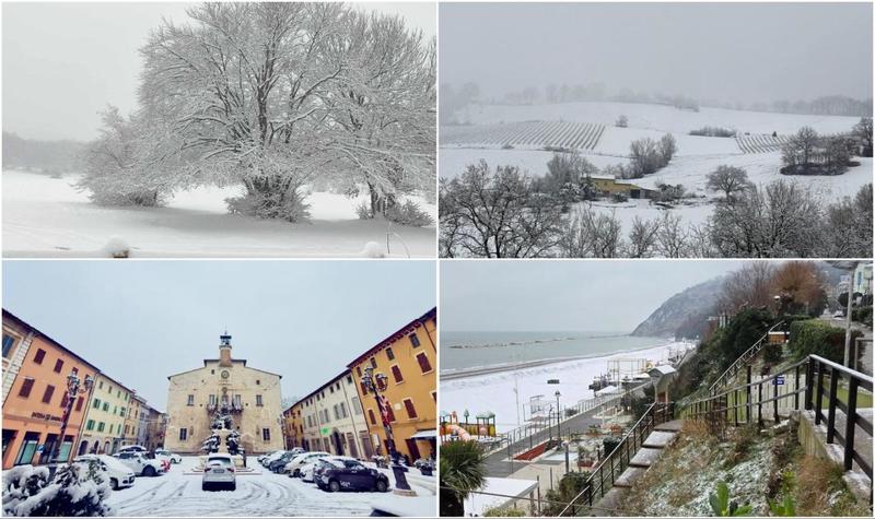 Neve nelle Marche: allerta prolungata, previsioni e città colpite