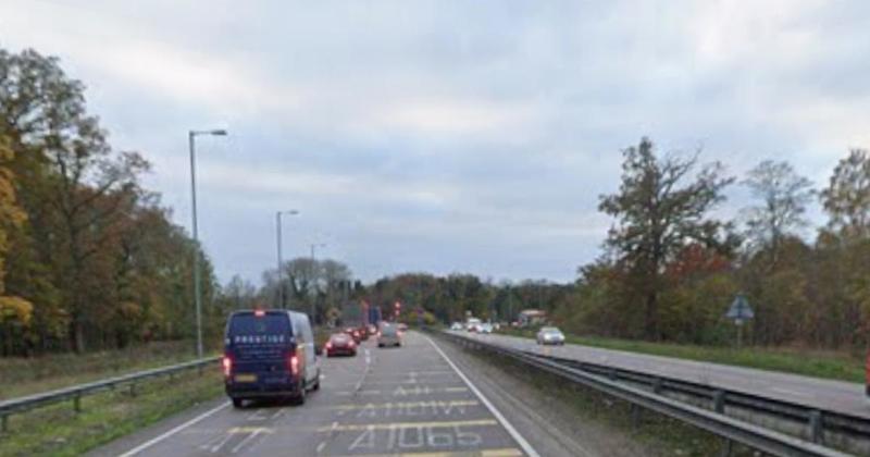 Severe delays as A11 partially blocked
