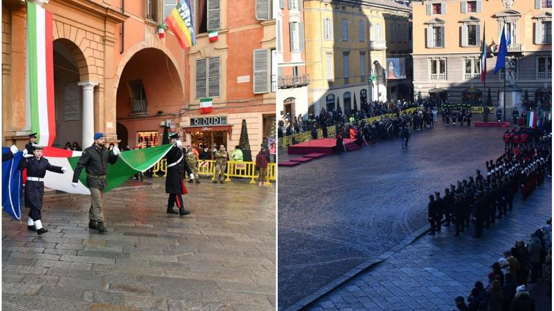 Festa del Tricolore, il cordoglio per le vittime di Crans Montana e il capotreno ucciso a Bologna