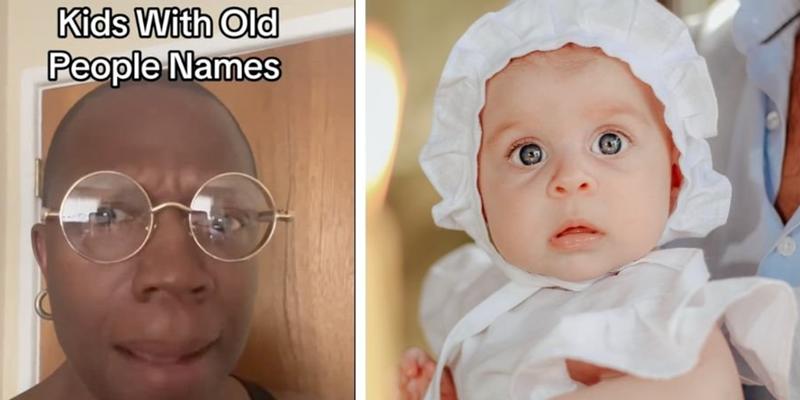 Man hilariously calls out parents who give their babies 'old people names'