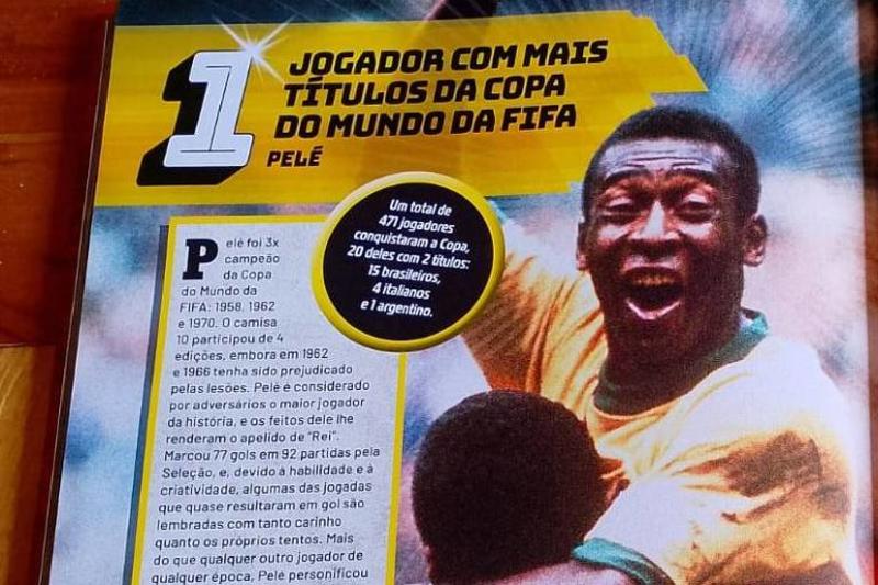 Pelé é o número 1 em 'Guinness' inédito dedicado a recordes do futebol