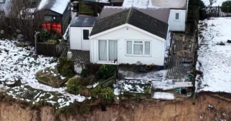 Drone footage shows Hemsby coast after another TEN metres lost to erosion