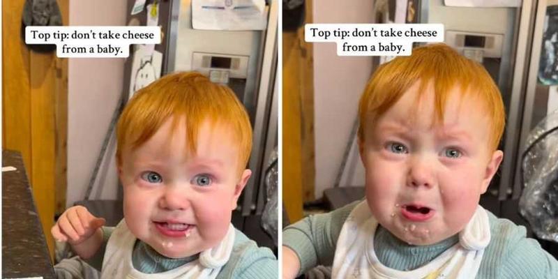 Cheese-loving toddler gains delightfully obsessed fan base after 'heartbreaking' viral video