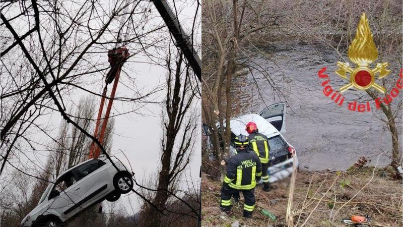 Perde il controllo del mezzo e finisce con l’auto nel Lambro: paura ad Albiate