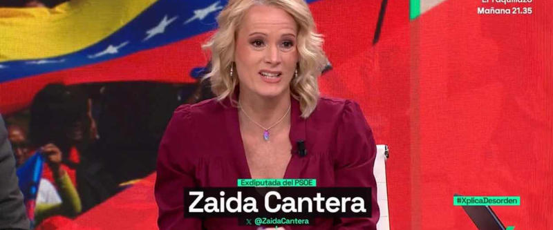 Zaida Cantera para los pies a la derecha en su cacería a Zapatero: “No se atribuye nada”