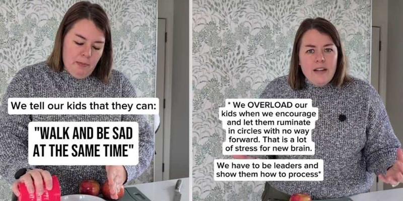 Mom teaches her kids resilliance using the simple but powerful 'walk and be sad' mantra