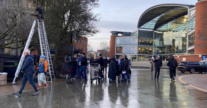 BBC film crews arrive in Norwich to scenes for hit crime drama