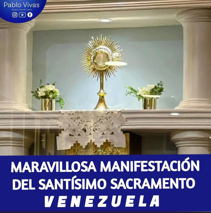 Milagro Eucarístico en parroquia María Pentecostés de Maracaibo