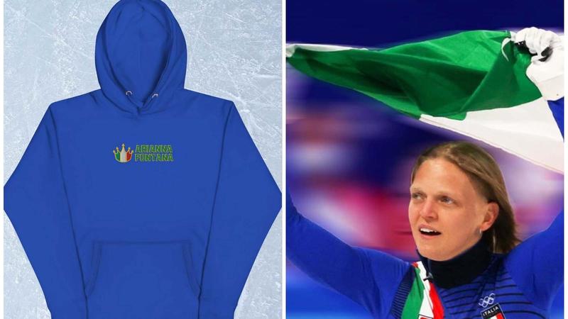 Adesivi e felpe, è il Team di Arianna Fontana: la regina del ghiaccio lancia la linea di merchandising per i fan