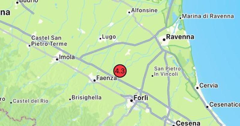 Due scosse di terremoto tra Ravenna, Forlì e Cesena. Avvertite anche in Umbria e Aretino