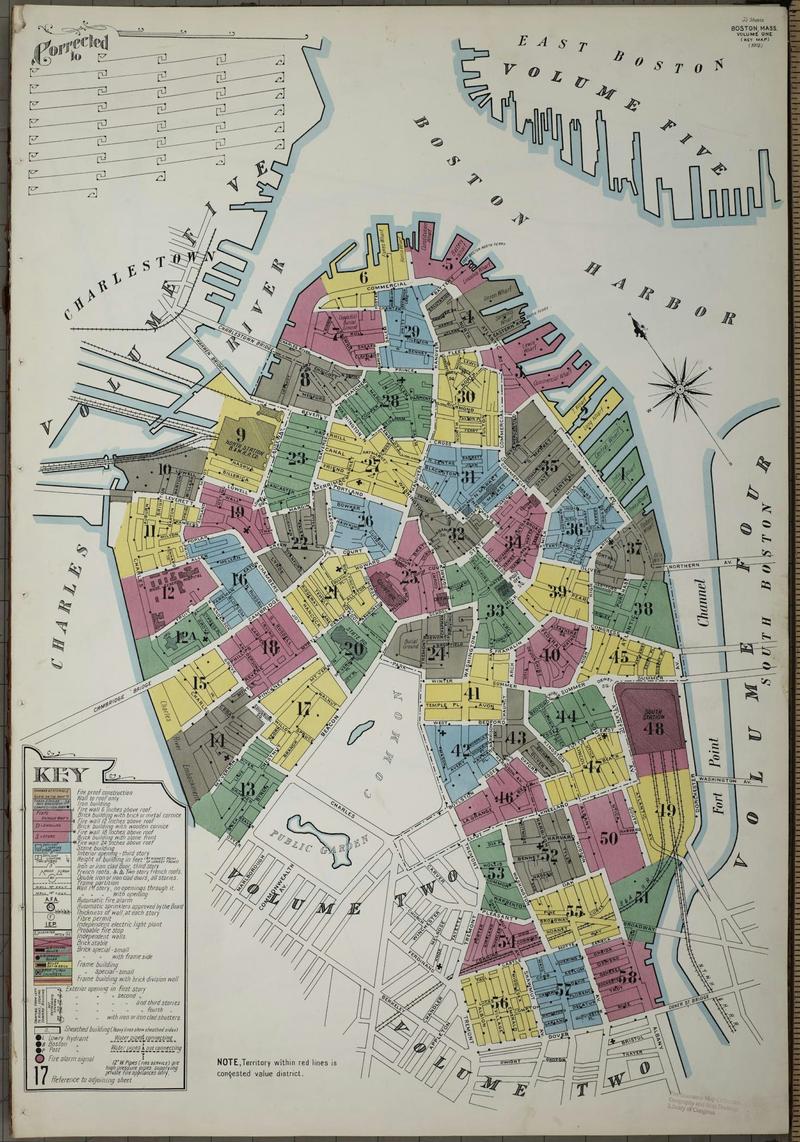 From flammable neighborhoods to moral hazards, fire insurance maps capture early US cities and the landscape of discrimination