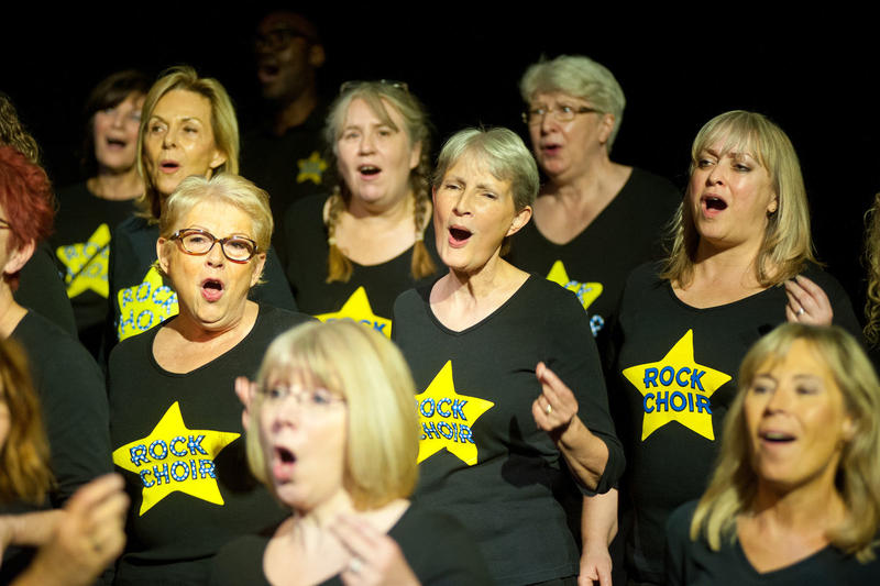Reader highlights irony in letters whinging about the BBC - your letters, and archive image captures rock choir joy